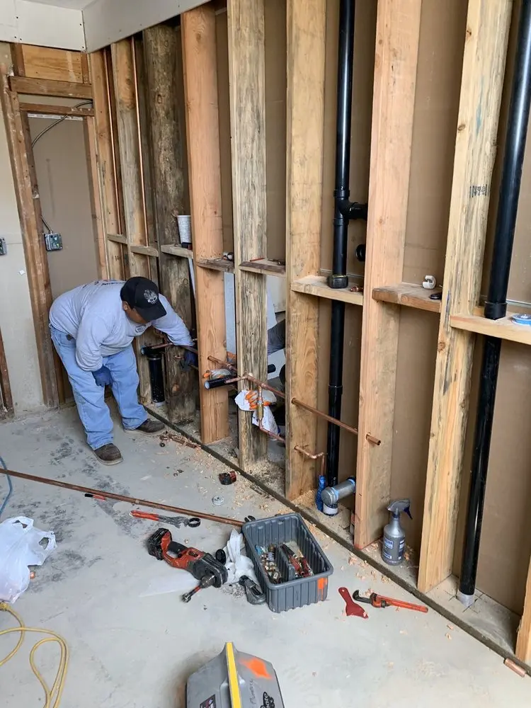 Commercial rough-in plumbing for Gas Line Repair in Duck Creek